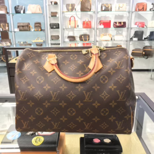 モノグラム スピーディバンドリエール30PVCモノグラムキャンバス｜LOUIS VOUITTON バッグ 中古