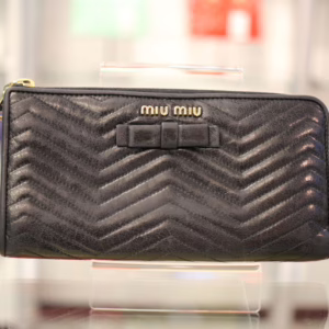 miu miu ｜ミュウミュウ L字ファスナー長財布 リボン