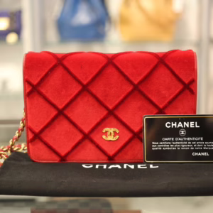 CHANEL｜チェーンウォレット　バーガンディ